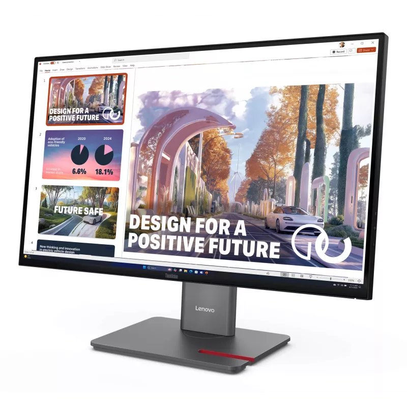 Lenovo ThinkVision P27QD-40 monitorius, 68,6 cm (27 colių), 2560 x 1440 taškų, Wide Quad HD, LED, 6 ms, juodas