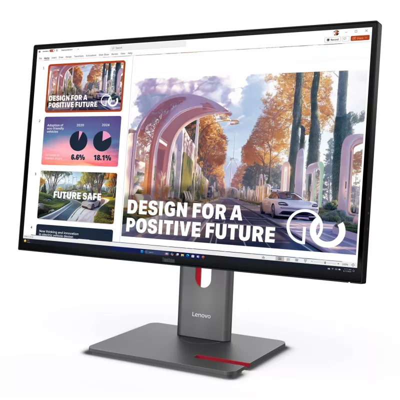 Lenovo ThinkVision P27QD-40 monitorius, 68,6 cm (27 colių), 2560 x 1440 taškų, Wide Quad HD, LED, 6 ms, juodas