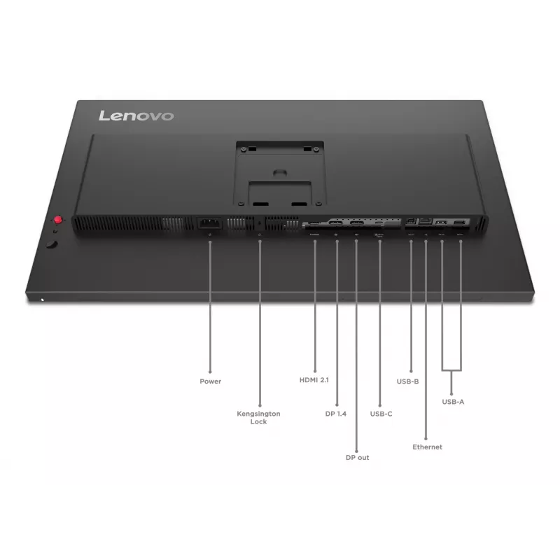 Lenovo ThinkVision P27QD-40 monitorius, 68,6 cm (27 colių), 2560 x 1440 taškų, Wide Quad HD, LED, 6 ms, juodas