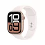 APPLE Watch Series 10 GPS 46mm rožinio aukso aliuminio korpusas su šviesiai rožiniu sportiniu dirželiu - M/L