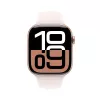 APPLE Watch Series 10 GPS 46mm rožinio aukso aliuminio korpusas su šviesiai rožiniu sportiniu dirželiu - M/L