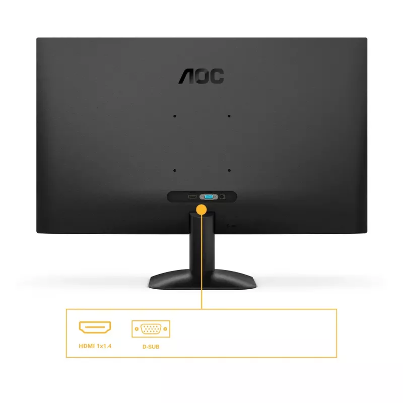 AOC B3 24B35HM2 kompiuterio monitorius 60,5 cm (23,8 col.) 1920 x 1080 pikselių Full HD LED juodas