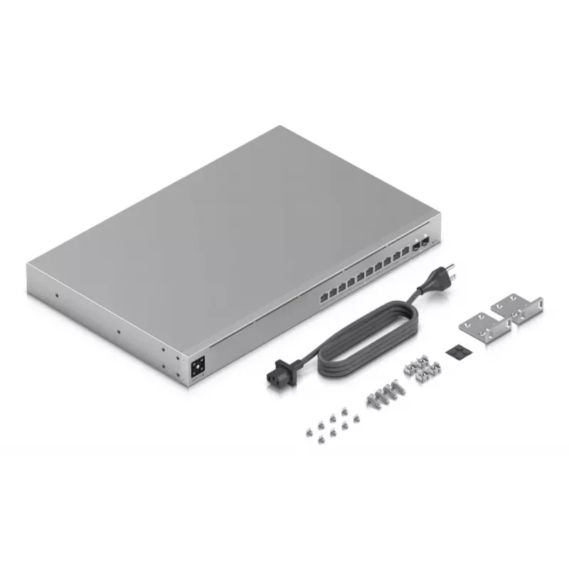 UBIQUITI NETWORKS Unifi Switch USW-PRO-XG-10-POE 1U, profesionalus 10 prievadų L3 jungiklis