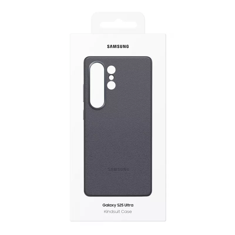 Samsung Kindsuit dirbtinės odos dėklas Galaxy S25, Dėklas, Samsung, Galaxy S25 Ultra, 17,5 cm (6,9 colio), Juoda