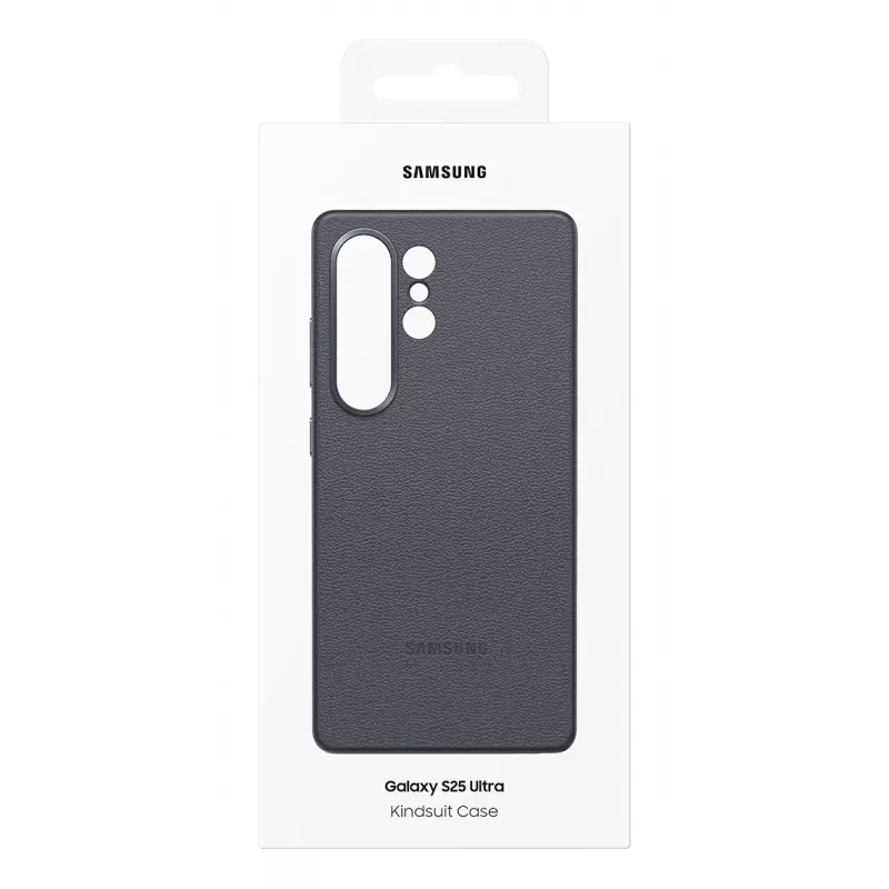 Samsung Kindsuit dirbtinės odos dėklas Galaxy S25, Dėklas, Samsung, Galaxy S25 Ultra, 17,5 cm (6,9 colio), Juoda