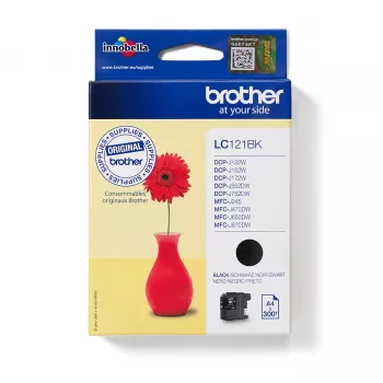 Brother LC121BK rašalo kasetė 1 vnt. Originali juoda