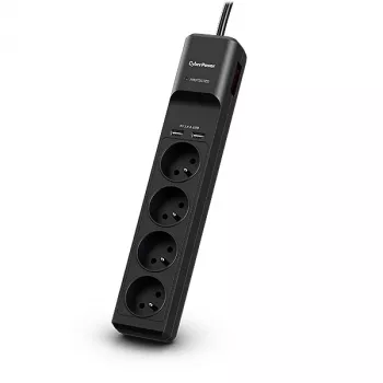 CyberPower Tracer III P0420SUD0-FR apsauga nuo viršįtampių Juoda 4 kintamosios srovės lizdai (-ų) 200 - 250 V 1,8 m