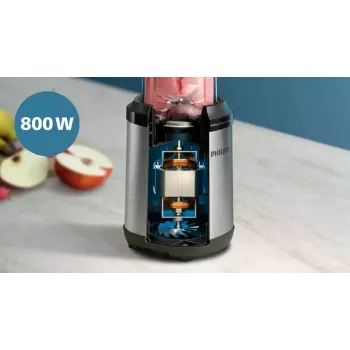 Stalo blenderis Philips 5000 serijos HR2765/00 Juodas Nerūdijantis plienas