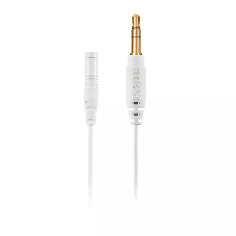 Lavalier mikrofonas RØDE LAVALIER GO — prisegamas kondensatorinis, įvairiakryptis, 3,5 mm, 20–20000 Hz, balta/juoda