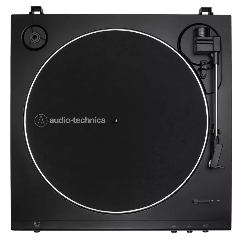 Dirželinė garso patefono plokštelių grotuvas Audio-Technica AT-LP60X Visiškai automatinis Juoda
