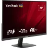 Viewsonic VA VA2708-4K-HD kompiuterio monitorius 68,6 cm (27 colių) 3840 x 2160 pikselių 4K Ultra HD LED juodas