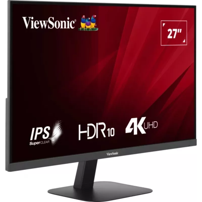 Viewsonic VA VA2708-4K-HD kompiuterio monitorius 68,6 cm (27 colių) 3840 x 2160 pikselių 4K Ultra HD LED juodas
