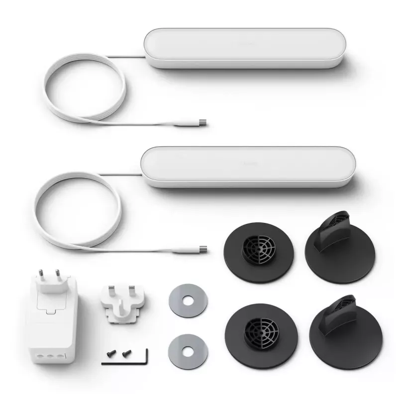 Philips Hue White and colour ambience Play šviesos juostų dviejų vienetų rinkinys