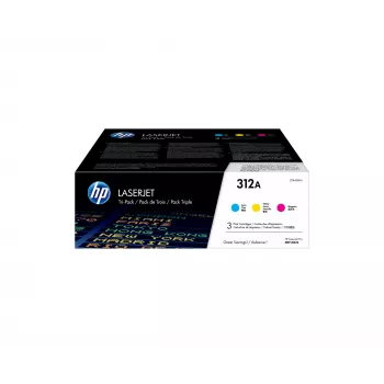 Tonerio kasetė HP 312A Cyan Tri-Pack 6000 puslapių