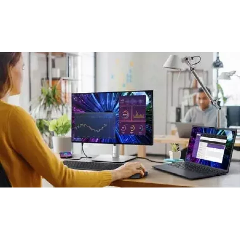 DELL UltraSharp U2424HE kompiuterio monitorius 60,5 cm (23,8 colio) 1920 x 1080 pikselių Full HD LCD juodas, sidabrinis