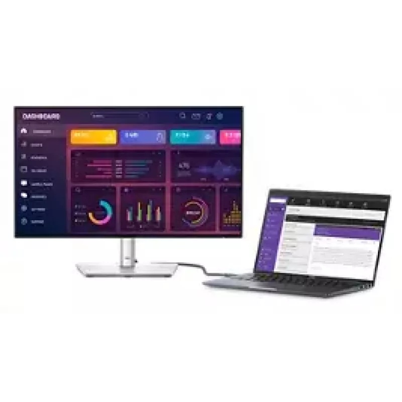 DELL UltraSharp U2424HE kompiuterio monitorius 60,5 cm (23,8 colio) 1920 x 1080 pikselių Full HD LCD juodas, sidabrinis