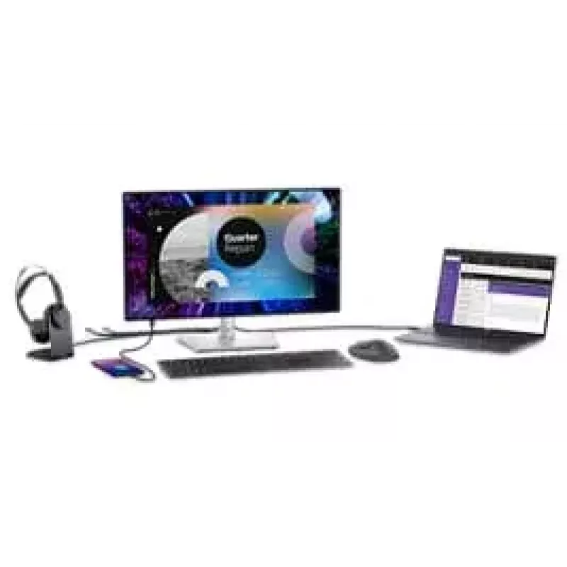 DELL UltraSharp U2424HE kompiuterio monitorius 60,5 cm (23,8 colio) 1920 x 1080 pikselių Full HD LCD juodas, sidabrinis