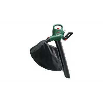 Rankinis pūstuvas Bosch Universal GardenTidy 2300 — 2300 W, 576 m³/h, 45 L surinkimo maišas, 185–285 km/h, smulkinimo funkcija