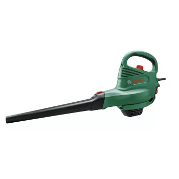 Rankinis pūstuvas Bosch Universal GardenTidy 2300 — 2300 W, 576 m³/h, 45 L surinkimo maišas, 185–285 km/h, smulkinimo funkcija