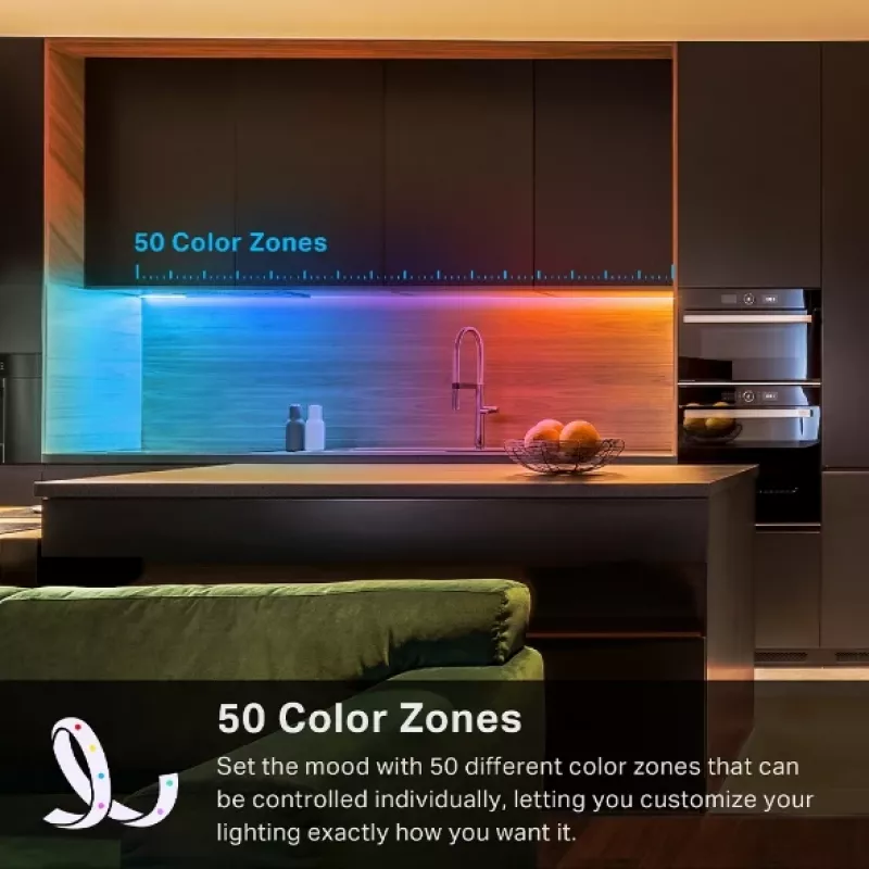 TP-Link Tapo Smart Light Strip, Multicolor, Smart strip light, Wi-Fi, White, 802.11b, 802.11g, Wi-Fi 4 (802.11n), LED, Multi