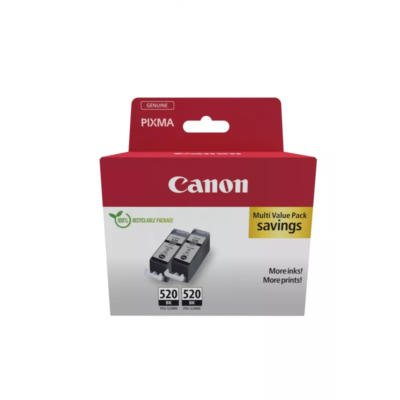 Kasetė Canon Ink 2932B019 PGI-520 Dvigubas pakuotė Juoda