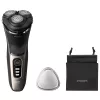 Elektrinė barzdaskutė Philips 3000 Series S3242/12 — 3 galvučių rotacinė, skirta šlapiam ir sausam skutimuisi, 60 min. veikimo laikas, ličio jonų baterija