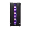 PC korpusas CHIEFTEC GS-01B-OP Tower Black — grūdintas stiklas, RGB ventiliatoriai, palaiko ATX/Micro-ATX, GPU iki 320 mm