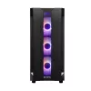 PC korpusas CHIEFTEC GS-01B-OP Tower Black — grūdintas stiklas, RGB ventiliatoriai, palaiko ATX/Micro-ATX, GPU iki 320 mm