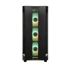 PC korpusas CHIEFTEC GS-01B-OP Tower Black — grūdintas stiklas, RGB ventiliatoriai, palaiko ATX/Micro-ATX, GPU iki 320 mm