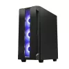PC korpusas CHIEFTEC GS-01B-OP Tower Black — grūdintas stiklas, RGB ventiliatoriai, palaiko ATX/Micro-ATX, GPU iki 320 mm