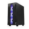 PC korpusas CHIEFTEC GS-01B-OP Tower Black — grūdintas stiklas, RGB ventiliatoriai, palaiko ATX/Micro-ATX, GPU iki 320 mm