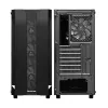 PC korpusas CHIEFTEC GS-01B-OP Tower Black — grūdintas stiklas, RGB ventiliatoriai, palaiko ATX/Micro-ATX, GPU iki 320 mm