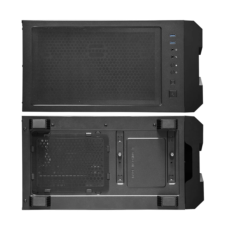 PC korpusas CHIEFTEC GS-01B-OP Tower Black — grūdintas stiklas, RGB ventiliatoriai, palaiko ATX/Micro-ATX, GPU iki 320 mm