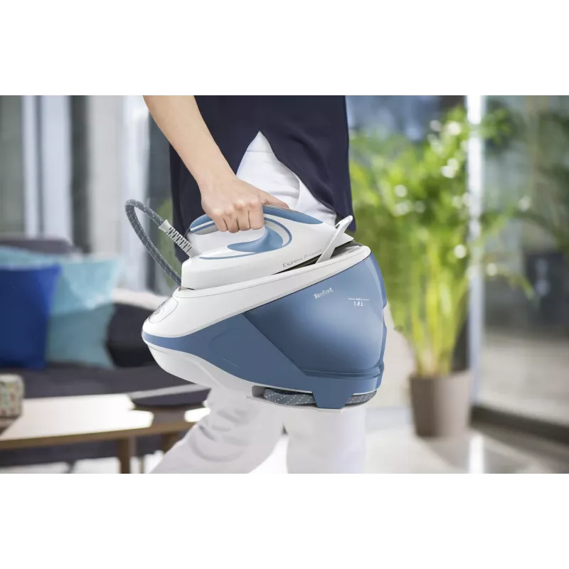 Tefal Express Protect SV9202 2800 W 1,8 l Durilium AirGlide Autoclean padas Balta, Mėlyna