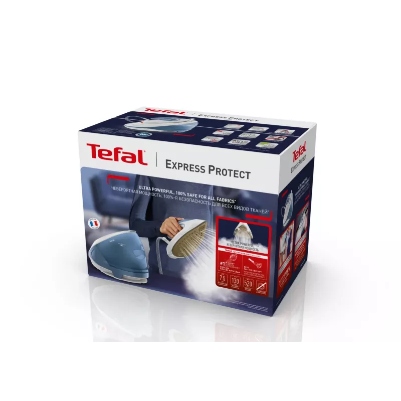 Tefal Express Protect SV9202 2800 W 1,8 l Durilium AirGlide Autoclean padas Balta, Mėlyna
