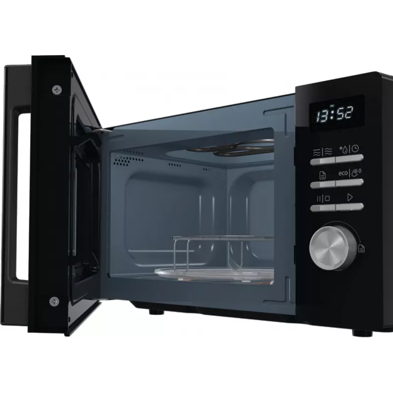 Kombinuota mikrobangų krosnelė Gorenje MO20A4BH — 20 L, 800 W, juoda, 5 galios lygiai