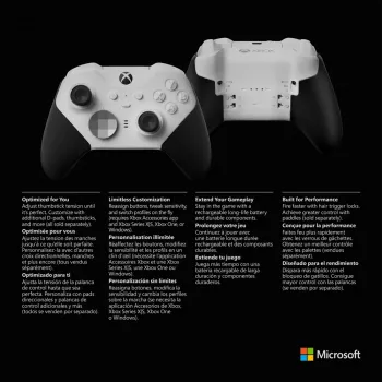 Žaidimų pultelis Microsoft Xbox Elite Wireless Series 2 Core juoda balta Bluetooth USB