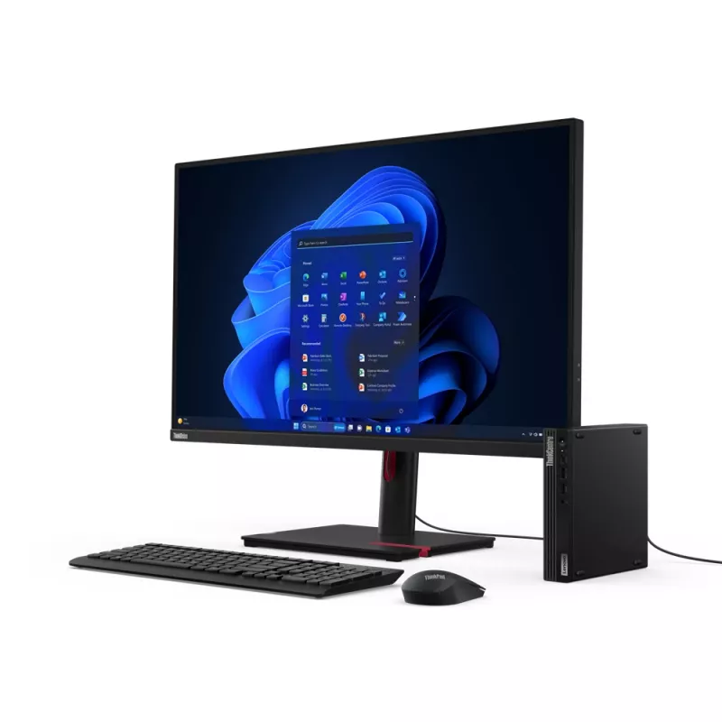 Lenovo ThinkCentre M70q Gen 5 Intel® Core™ i5 i5-14400T 16 GB DDR5-SDRAM 512 GB SSD Windows 11 Pro Mini PC juodos spalvos