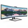 Philips P Line 32:9 SuperWide lenktas LCD ekranas 499P9H/00, 124 cm (48,8 colio), 5120 x 1440 pikselių, UltraWide Dual Quad HD, LCD, 5 ms, juoda