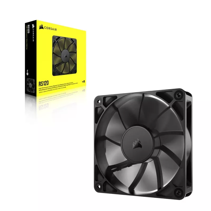 Corsair RS120 ventiliatorius 12 cm juodas 420-2100 RPM 0.2-4.15 mmH2O