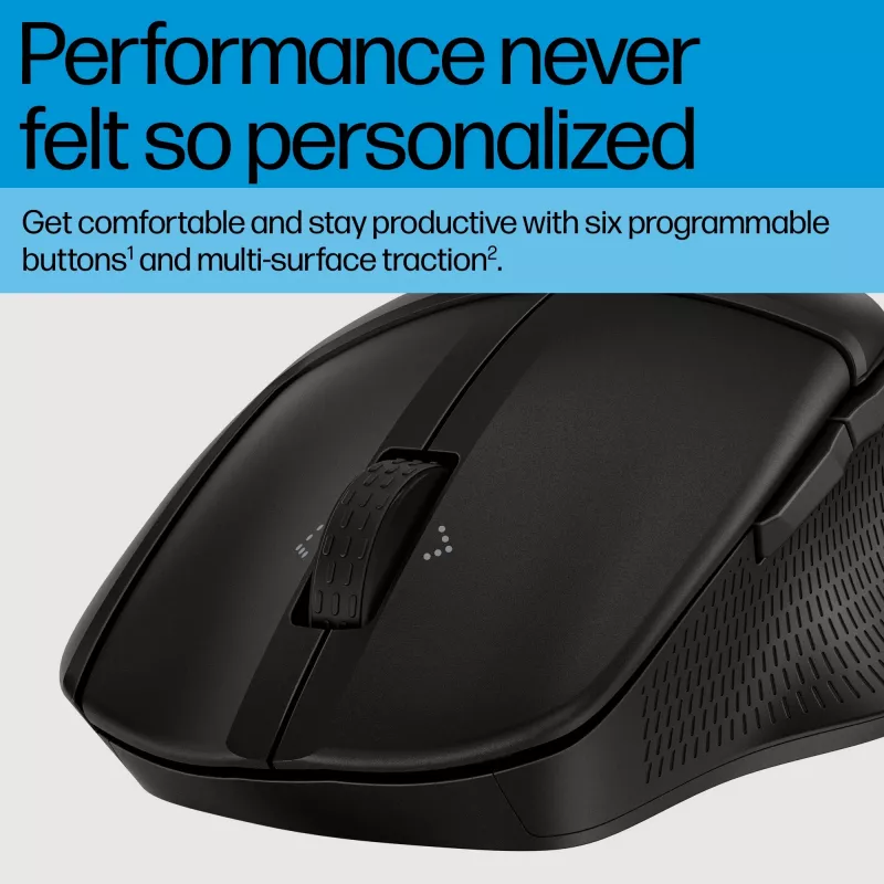 HP 480 Comfort Bluetooth Mouse, dešinei rankai, Bluetooth, 4000 DPI, juoda