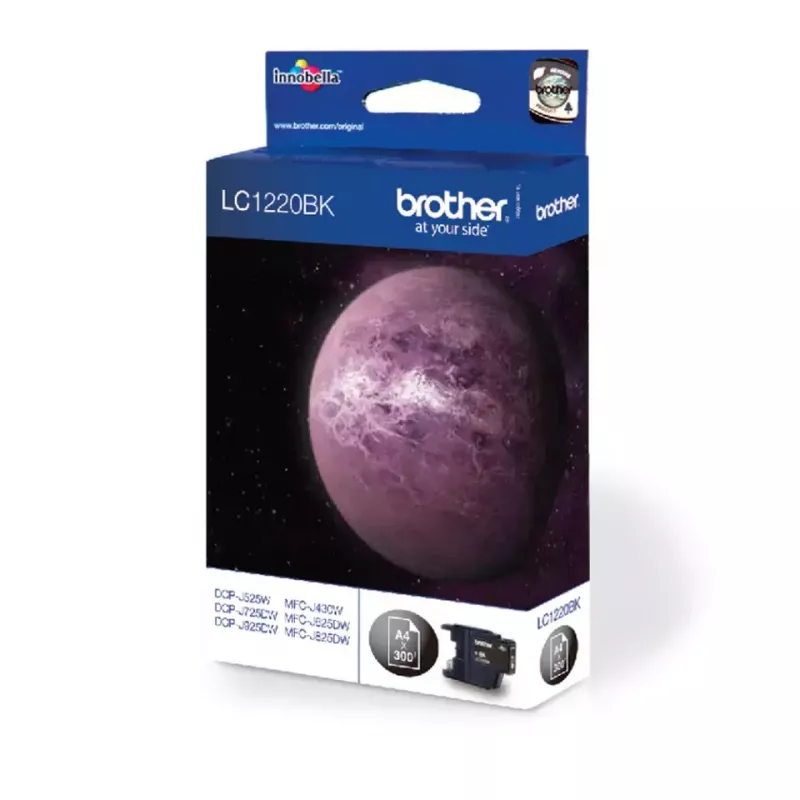 Brother LC1220BK rašalo kasetė 1 vnt. Originali juoda