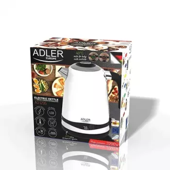 Elektrinis virdulys Adler 1.7 L 2200 W Baltas