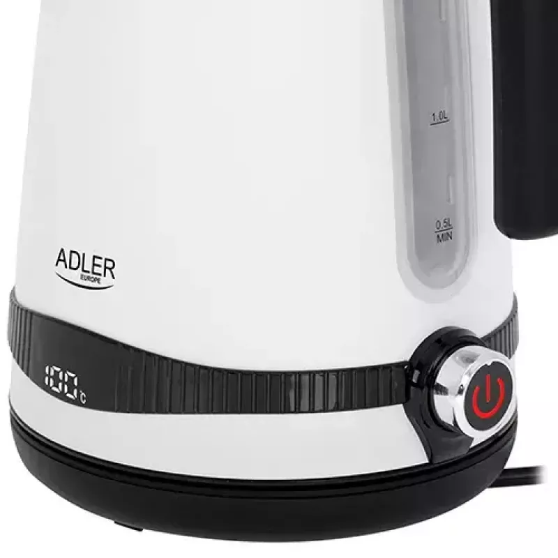 Elektrinis virdulys Adler 1.7 L 2200 W Baltas
