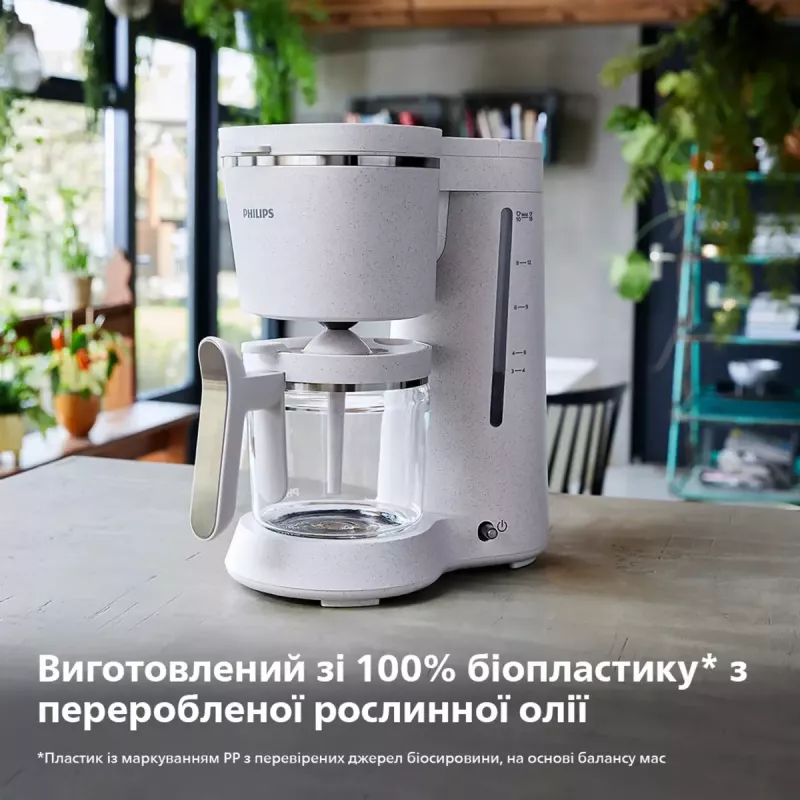 Philips Eco Conscious Edition HD5120/00 Lašinio filtro kavos virimo aparatas, 1,2 L