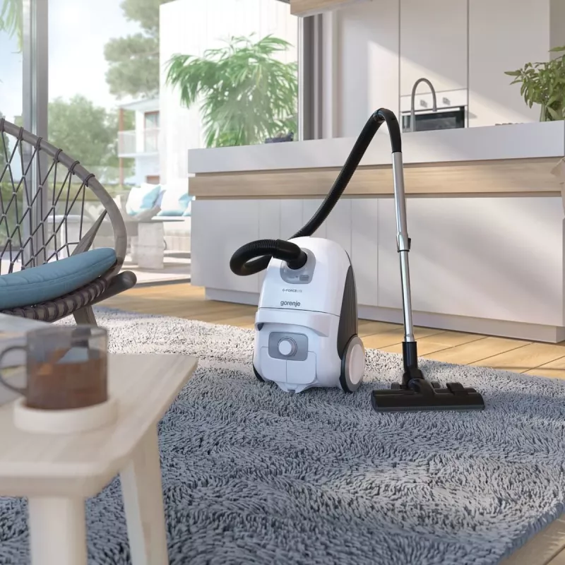 Gorenje VCEA21GLW 3 L cilindrinis dulkių siurblys sausam valymui 700 W dulkių maišelis