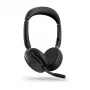 Jabra Evolve2 65 Flex - Link380a MS Stereo, laidinis ir belaidis, 20 - 20000 Hz, biuras/skambučių centras, 136 g, ausinės, juodos