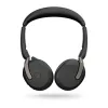 Jabra Evolve2 65 Flex - Link380a MS Stereo, laidinis ir belaidis, 20 - 20000 Hz, biuras/skambučių centras, 136 g, ausinės, juodos