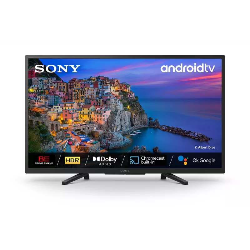 Sony KD32W800P1AEP TV 81.3 cm (32 colių) HD išmanusis televizorius Wi-Fi juodas