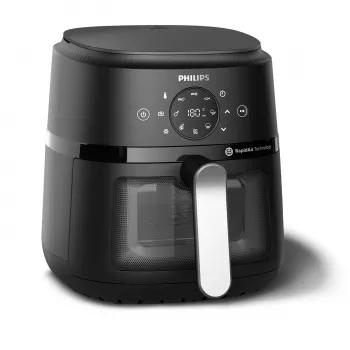 Philips 2000 serijos NA221/00 gruzdintuvė Viena 4,2 L Atskira 1500 W Karšto oro gruzdintuvė Juoda, Sidabrinė